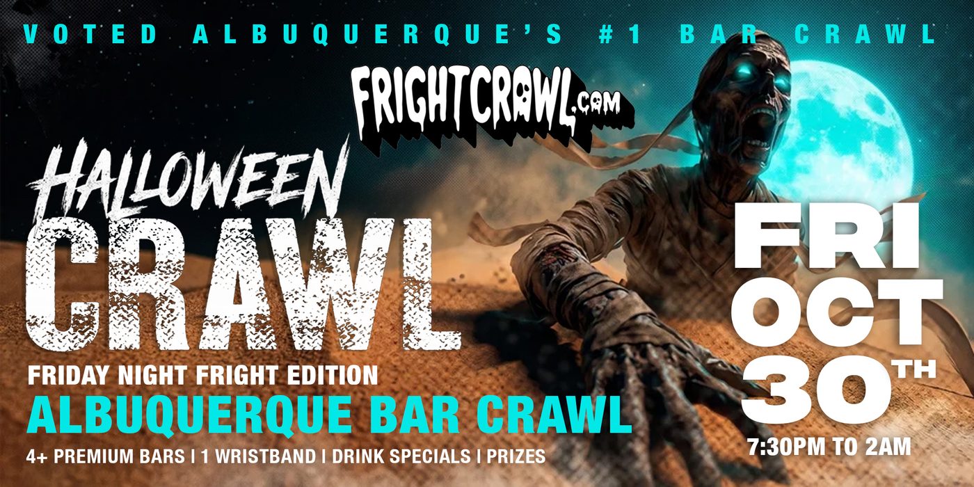 Friday Night Albuquerque Halloween crawl event art