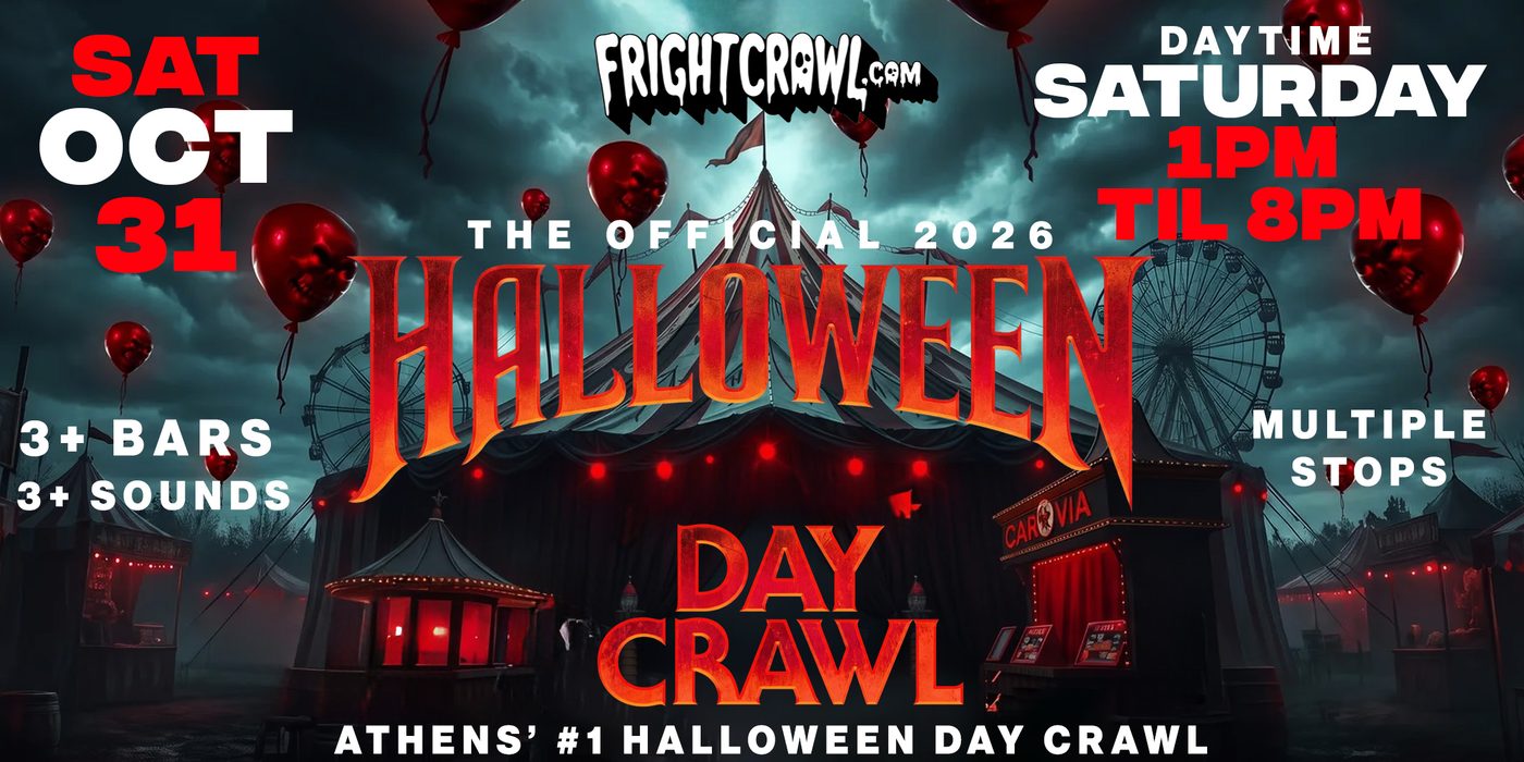 Day Party Athens, GA Halloween crawl event art