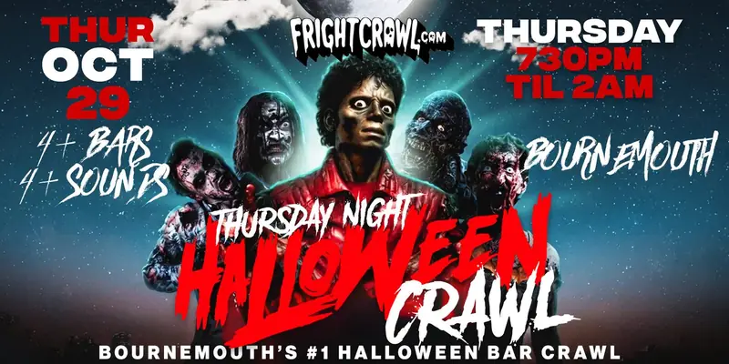Thursday Night Bournemouth Halloween crawl event art