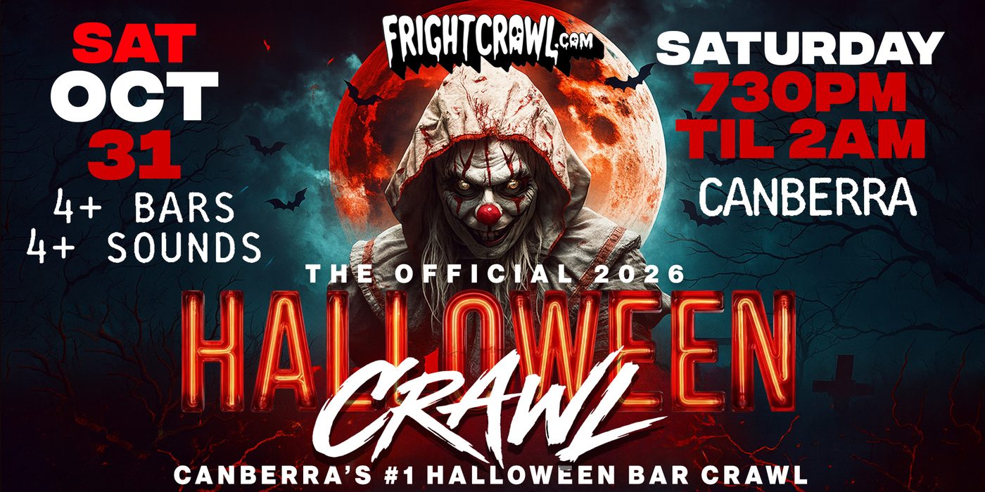 Saturday Night Canberra Halloween crawl event art