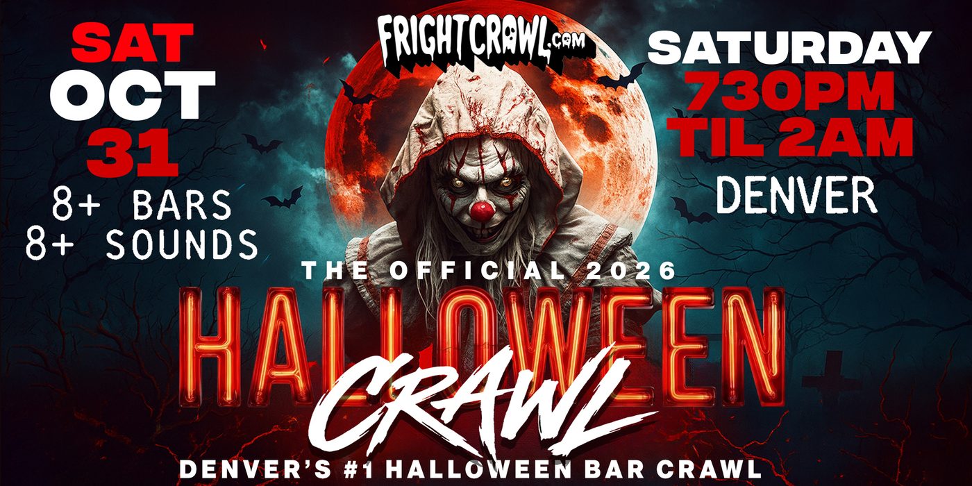 Saturday Night Denver Halloween crawl event art