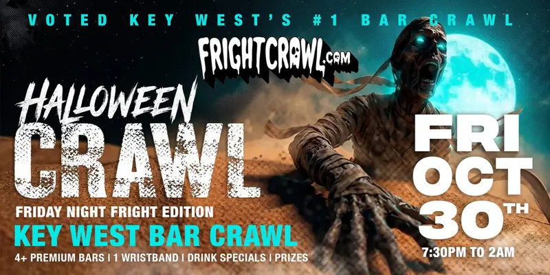 Friday Night Key West Halloween crawl event art