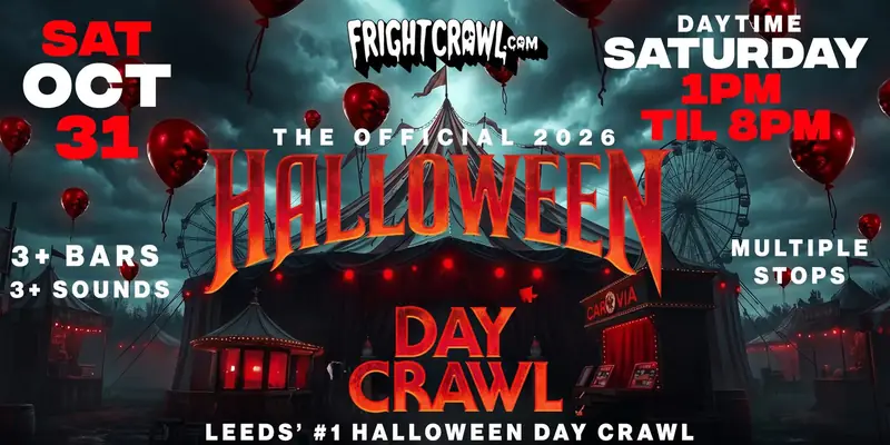 Day Party Leeds Halloween crawl event art