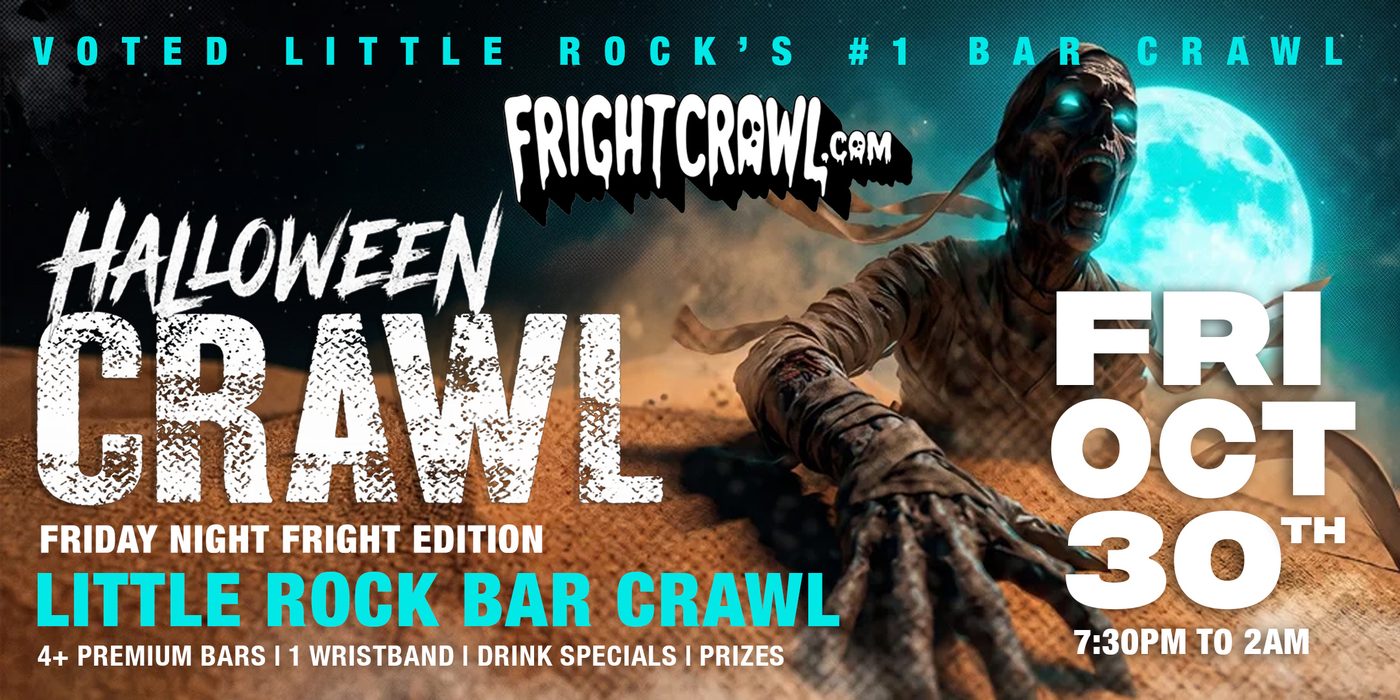 Friday Night Little Rock Halloween crawl event art