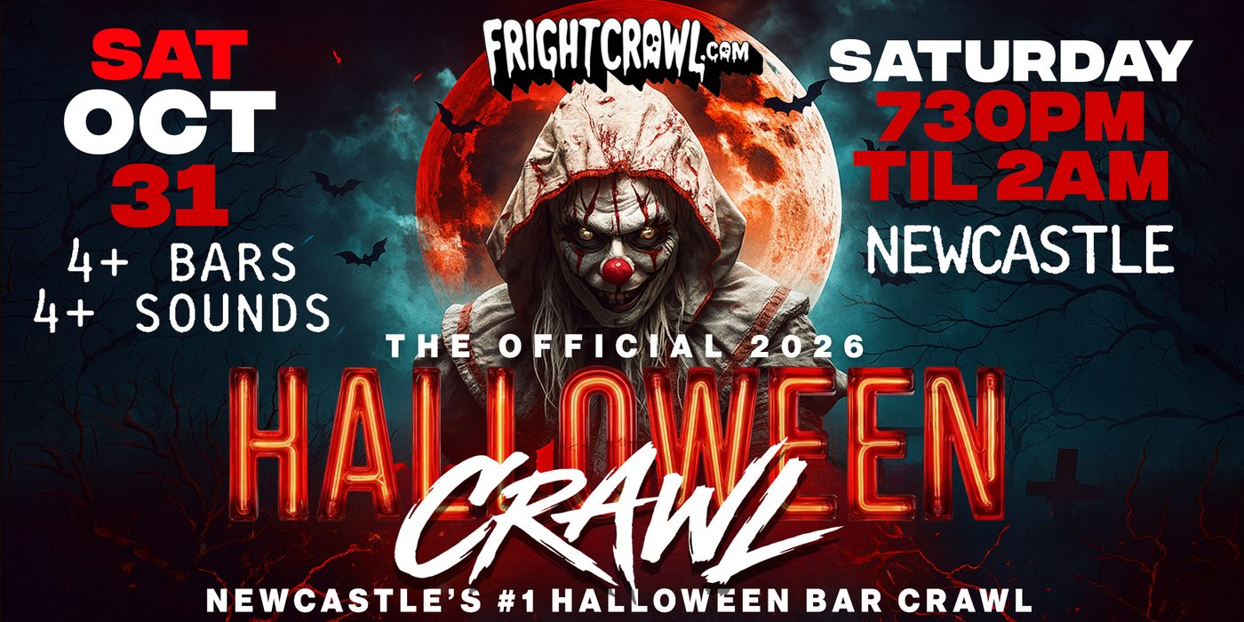 Saturday Night Newcastle, UK Halloween crawl event art