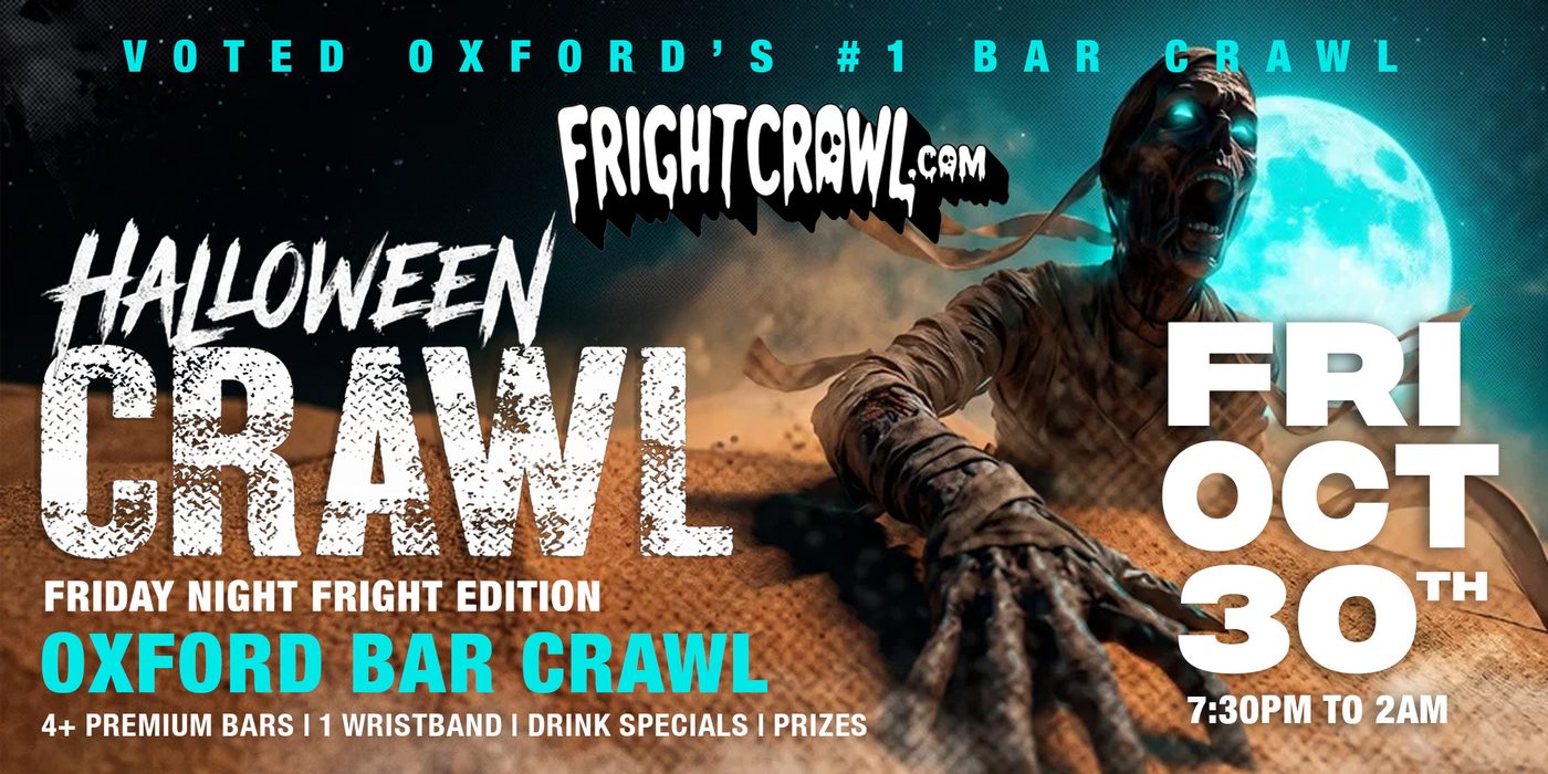 Friday Night Oxford, MS Halloween crawl event art