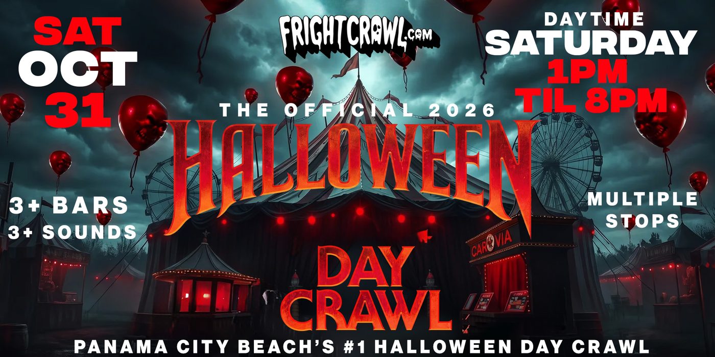 Day Party Panama City Beach Halloween crawl event art
