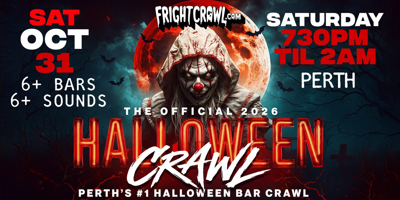 Saturday Night Perth Halloween crawl event art