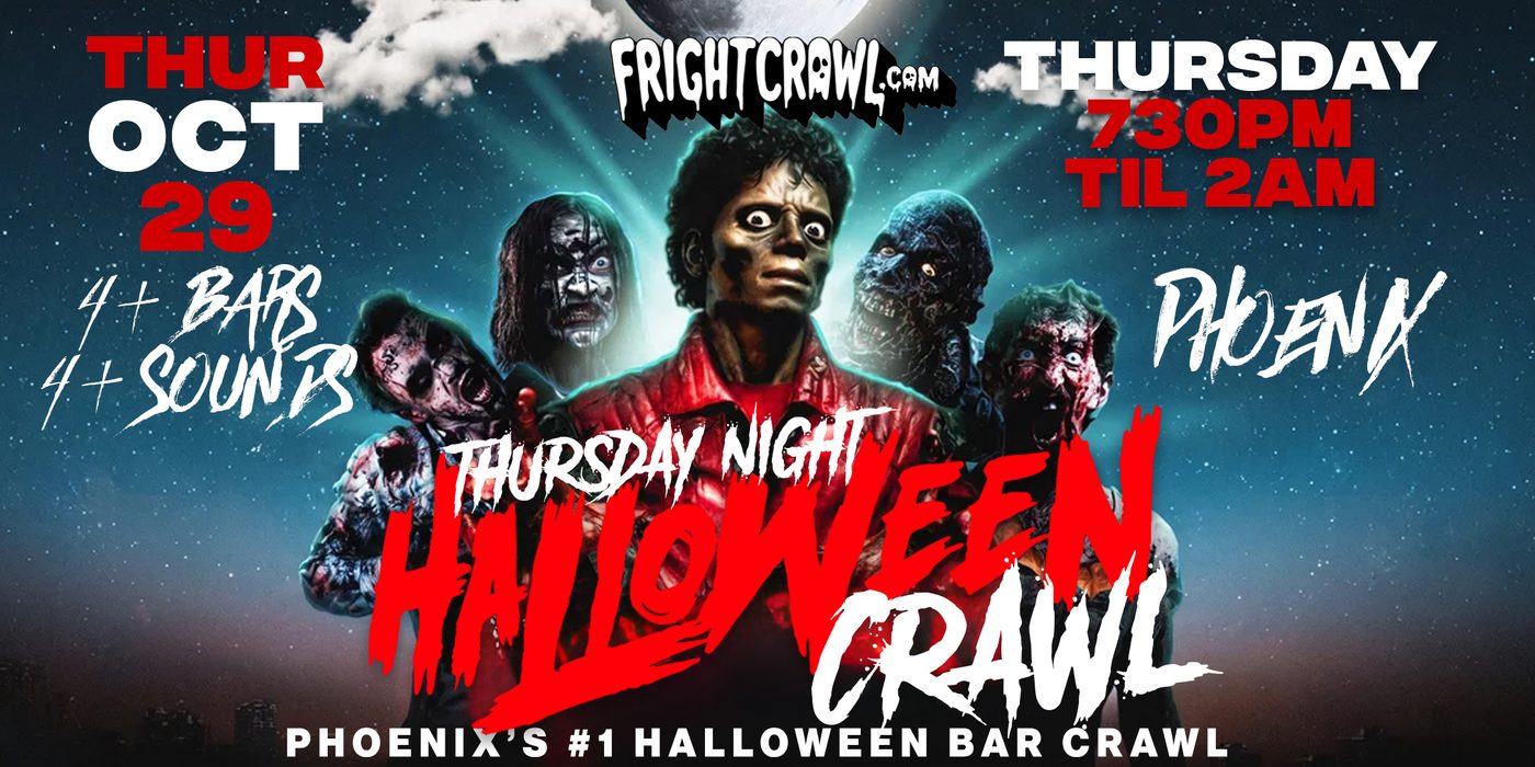 Thursday Night Phoenix Halloween crawl event art