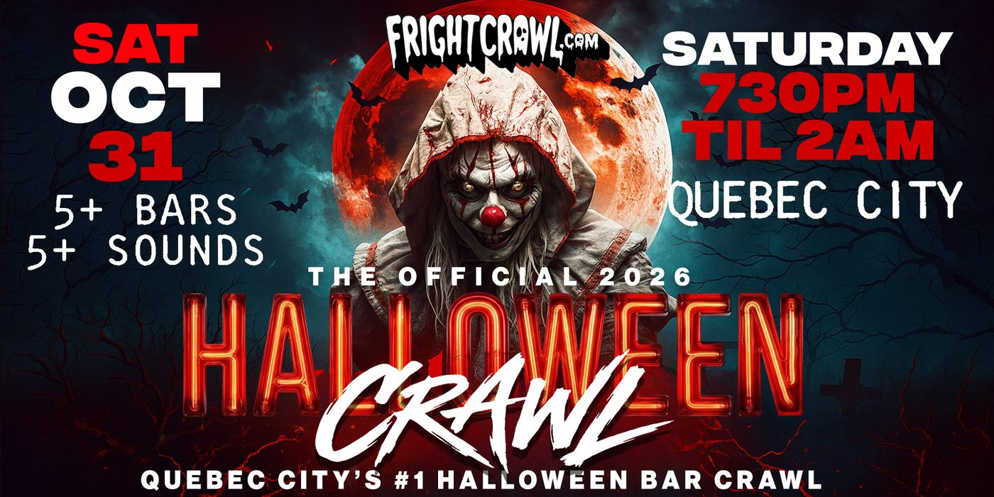 Saturday Night Quebec City Halloween crawl event art