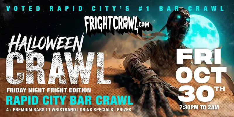 Friday Night Rapid City Halloween crawl event art