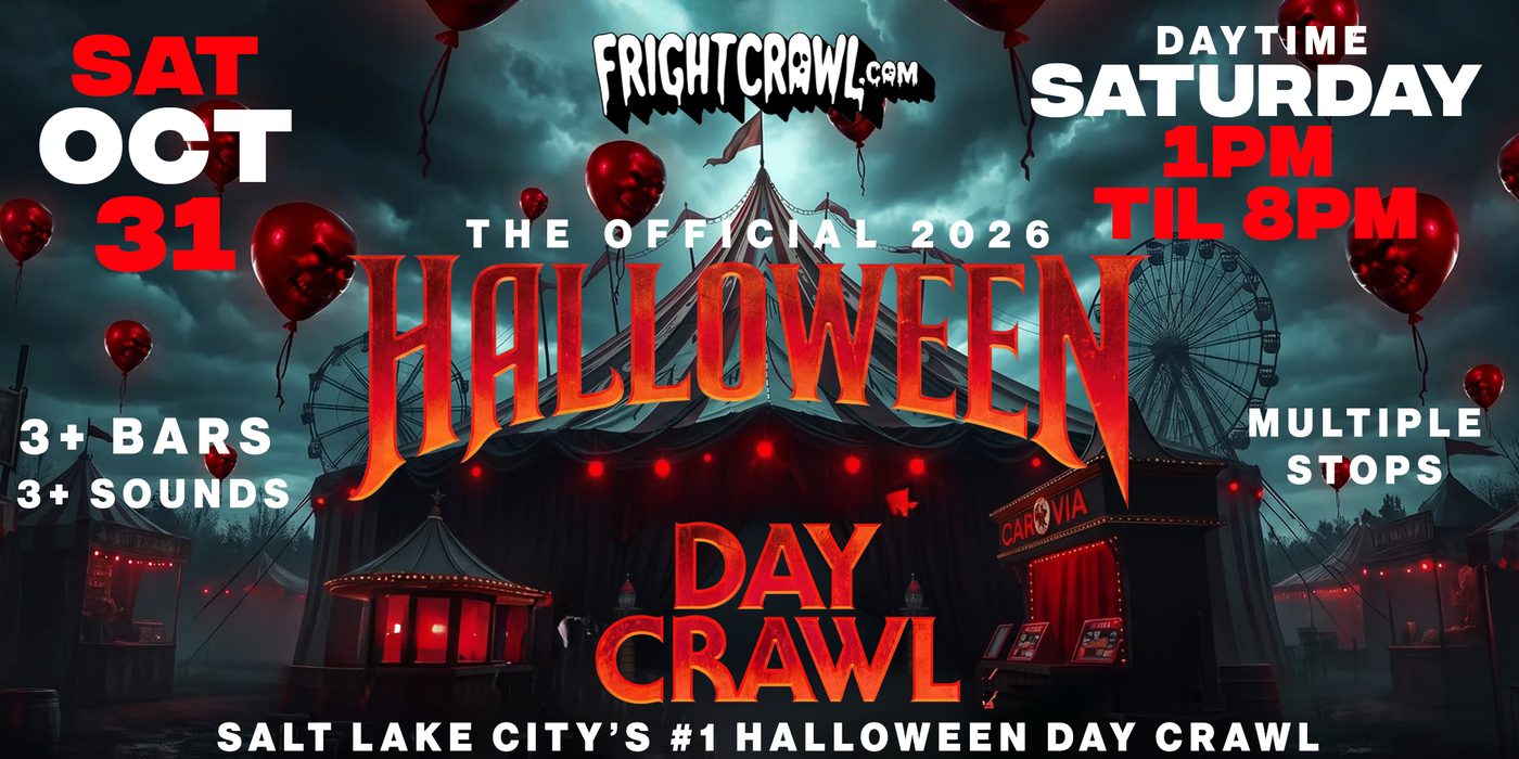 Day Party Salt Lake City Halloween crawl event art