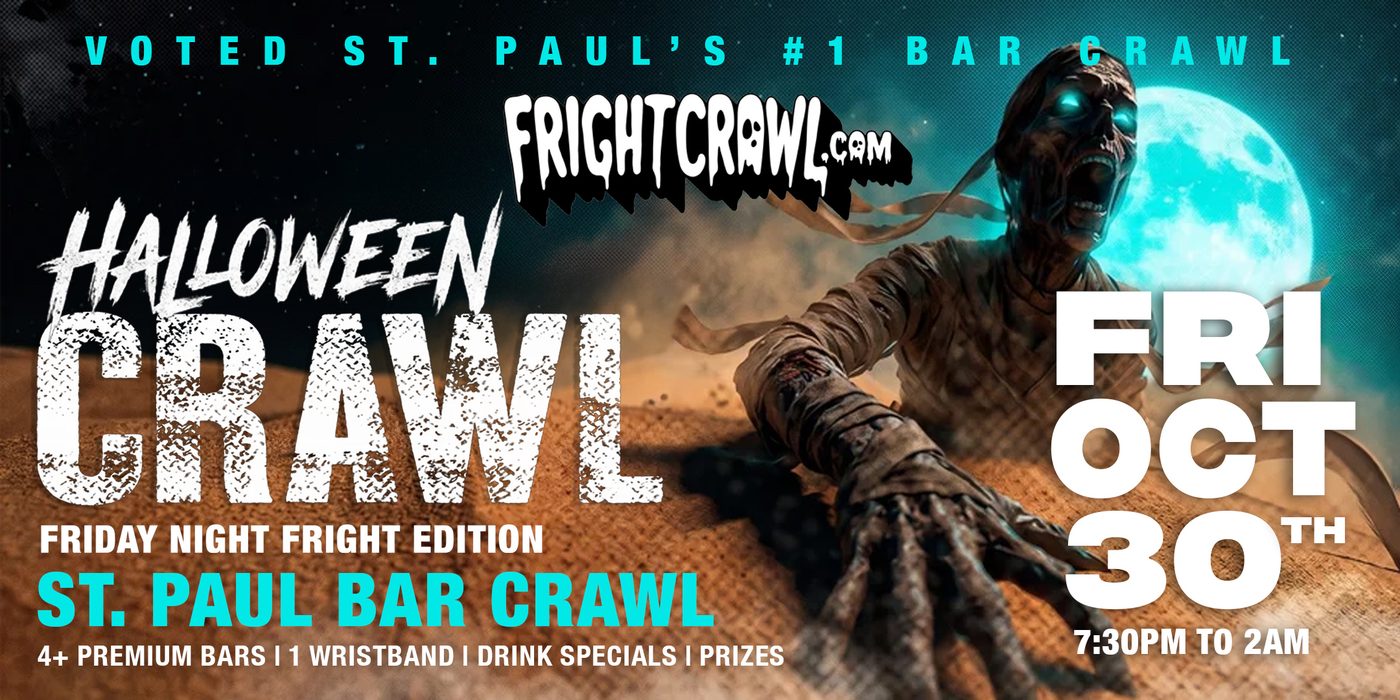 Friday Night St. Paul Halloween crawl event art