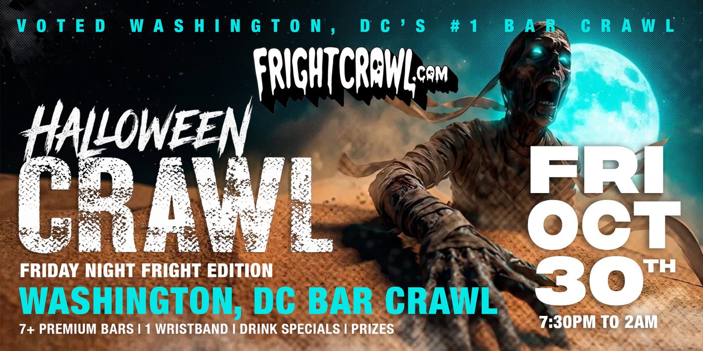 Friday Night Washington Halloween crawl event art