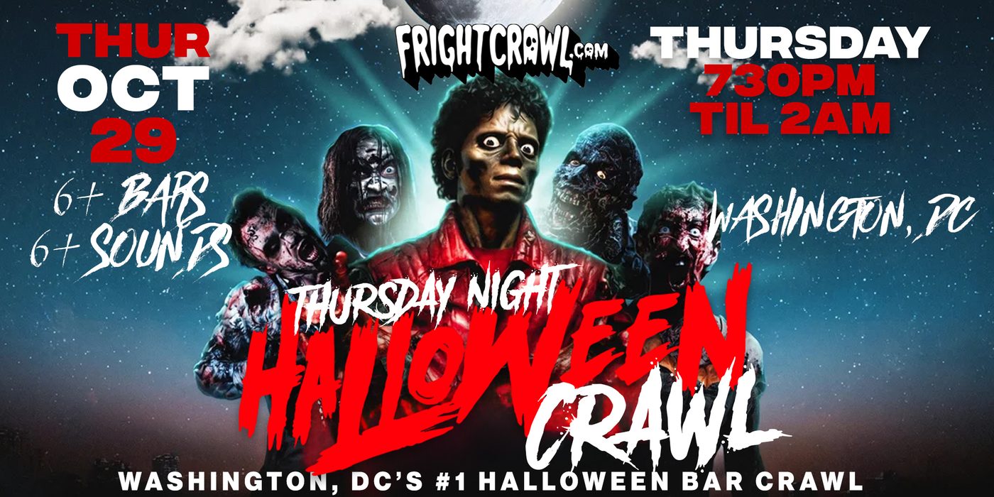 Thursday Night Washington Halloween crawl event art