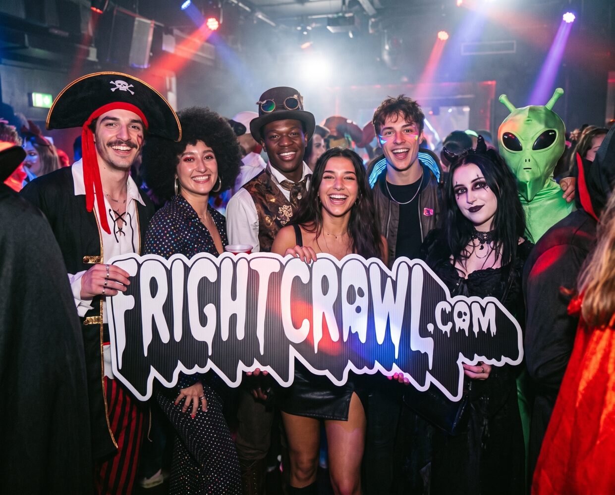 FrightCrawl crawlers in costume