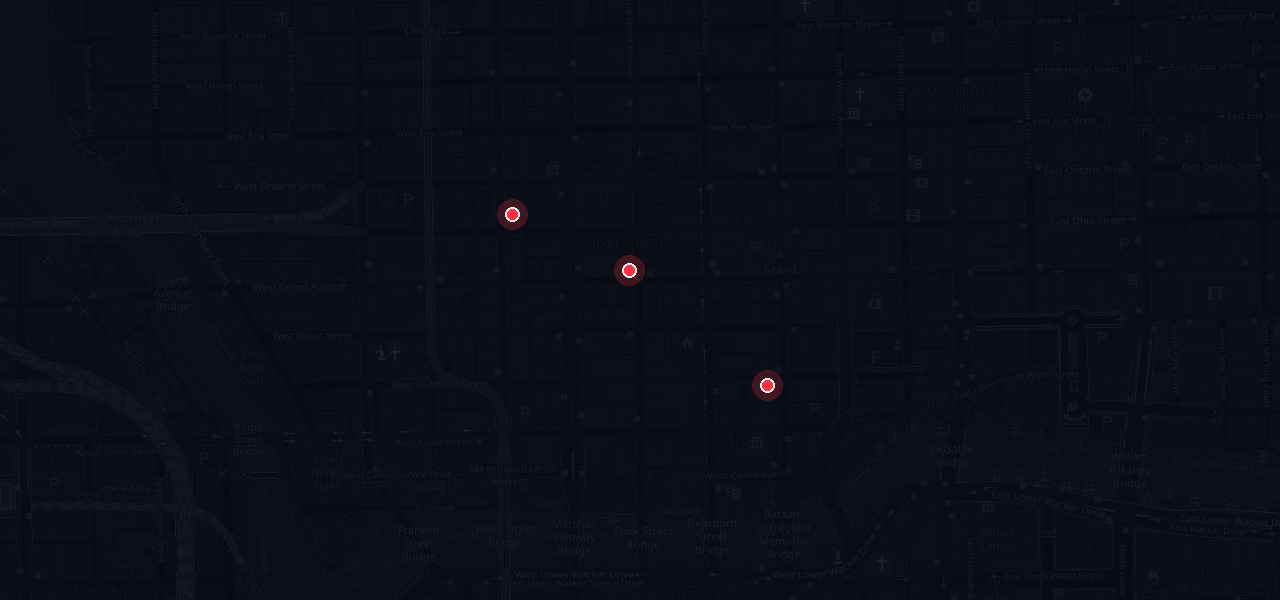 Map of confirmed Chicago crawl stops