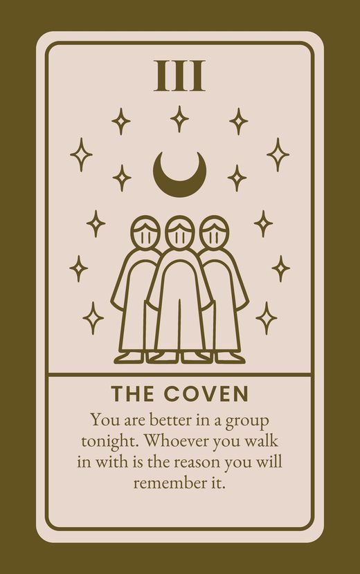 III, The Coven, from the FrightCrawl deck