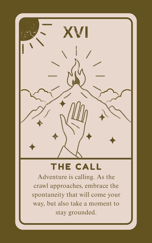 XVI, The Call, from the FrightCrawl deck